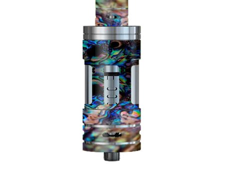 Abalone Blue Black Shell Design Smok TFV4 Tank Skin For Discount