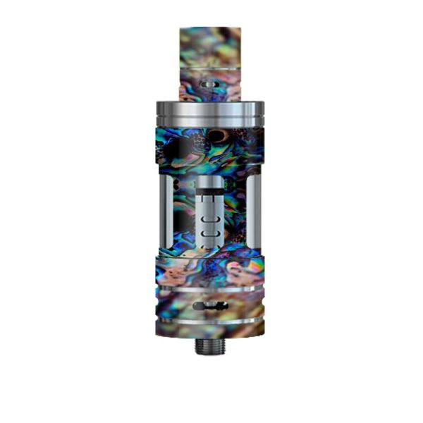 Abalone Blue Black Shell Design Smok TFV4 Tank Skin For Discount