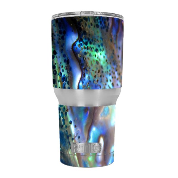 Abalone Pearl Sea Shell Green Blue RTIC 30oz Tumbler Skin on Sale